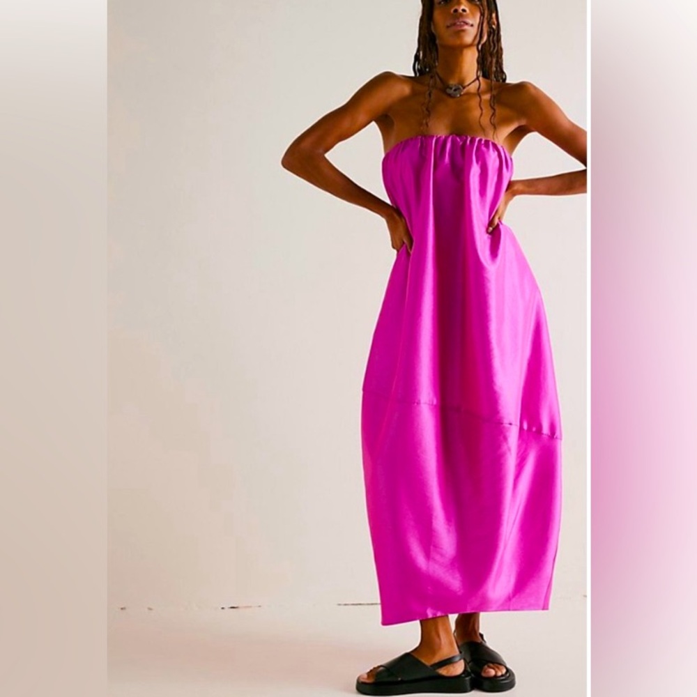 Free People Strapless Formal Dress Size Medium